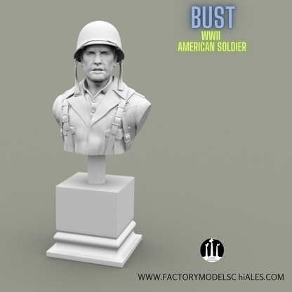 Bust WWII American Soldier